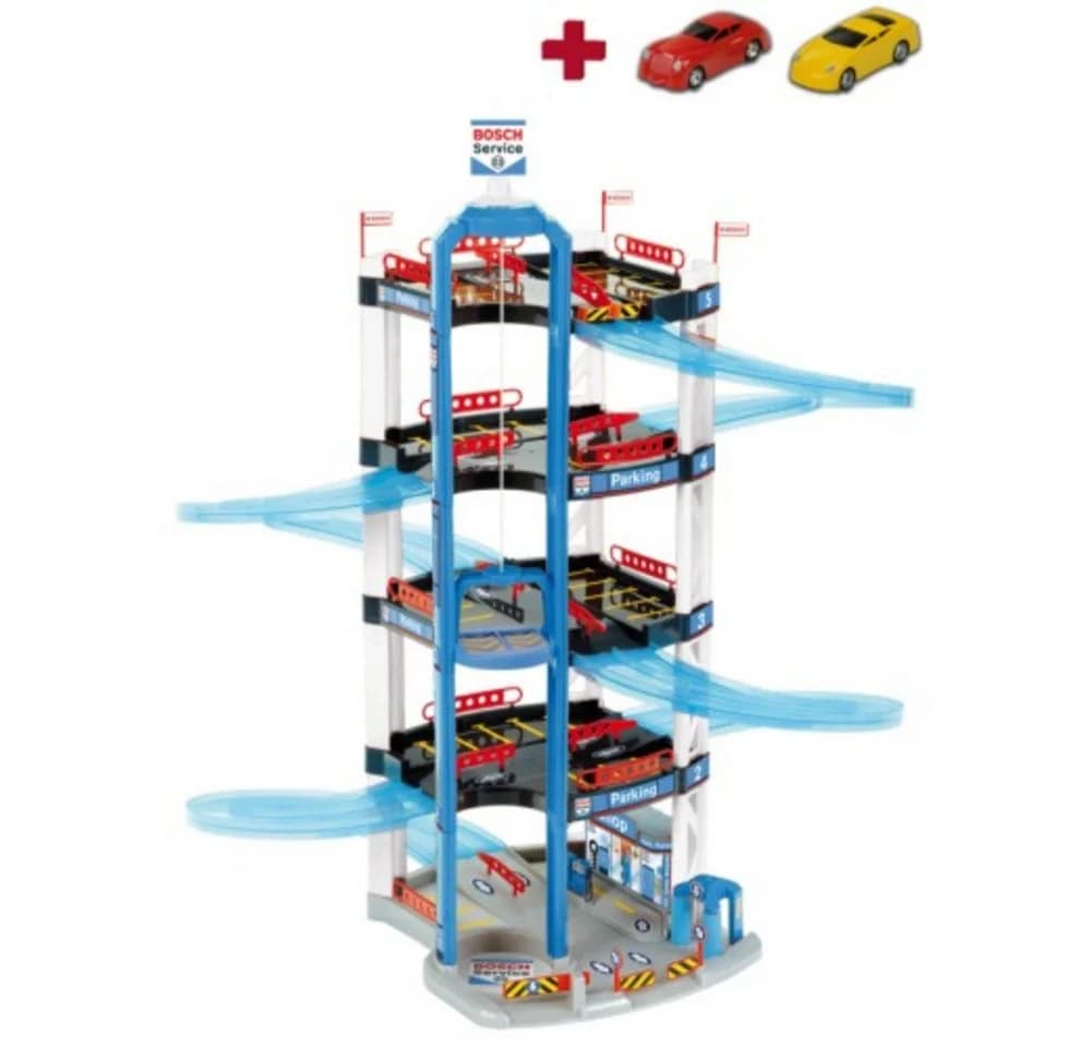 Theo Klein Bosch Parkhaus mit 5 Ebenen, Aufzug und 2 Autos