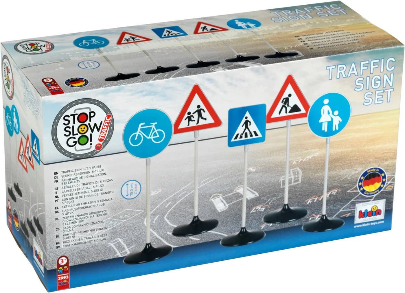 Klein Spiel-Verkehrszeichen Verkehrsschilder-Set B, 5 Schilder, Made in Germany - Bild 3