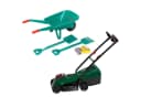 Theo Klein Kinder-Gartenset 4-teilig mit Bosch Rotak Rasenmäher Bild 2