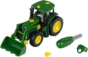 Klein Spielzeug-Traktor John Deere mit Frontlader Grün Bild 2