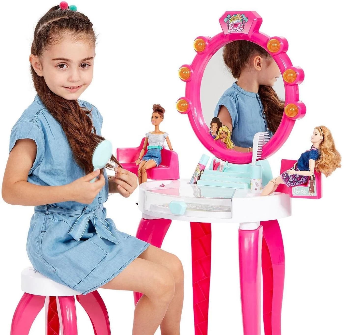 Klein Schminktisch Barbie Schönheitsstudio mit Licht und Sound - Bild 3