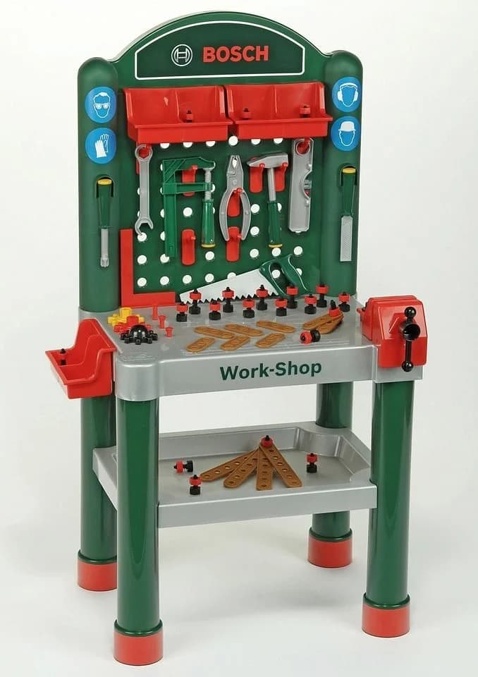 KLEIN Spielwerkbank BOSCH-Work-Shop Bunt Rollenspielzeug - Bild 3
