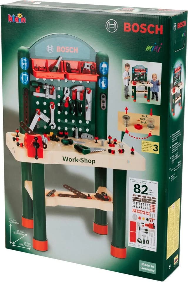 Klein Spielwerkbank Bosch Work-Shop Bunt 82-tlg. - Bild 4