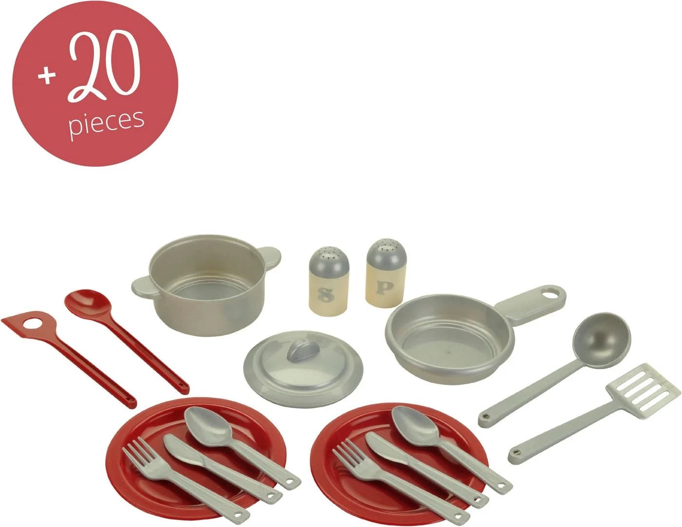 KLEIN Spielküche MIELE rot/grau mit Zubehör - Bild 4