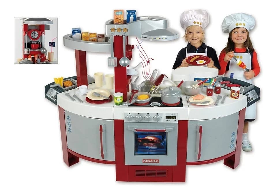 KLEIN Spielküche Miele Nr. 1 Rot mit Zubehör - Bild 2