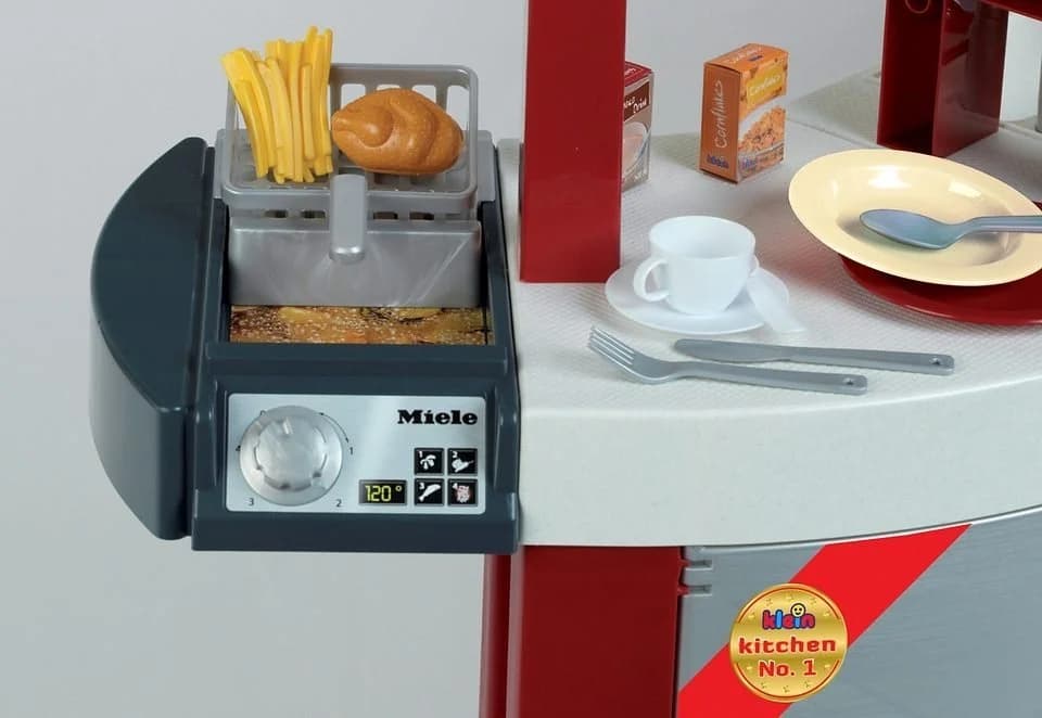 KLEIN Spielküche Miele Nr. 1 Rot mit Zubehör - Bild 4