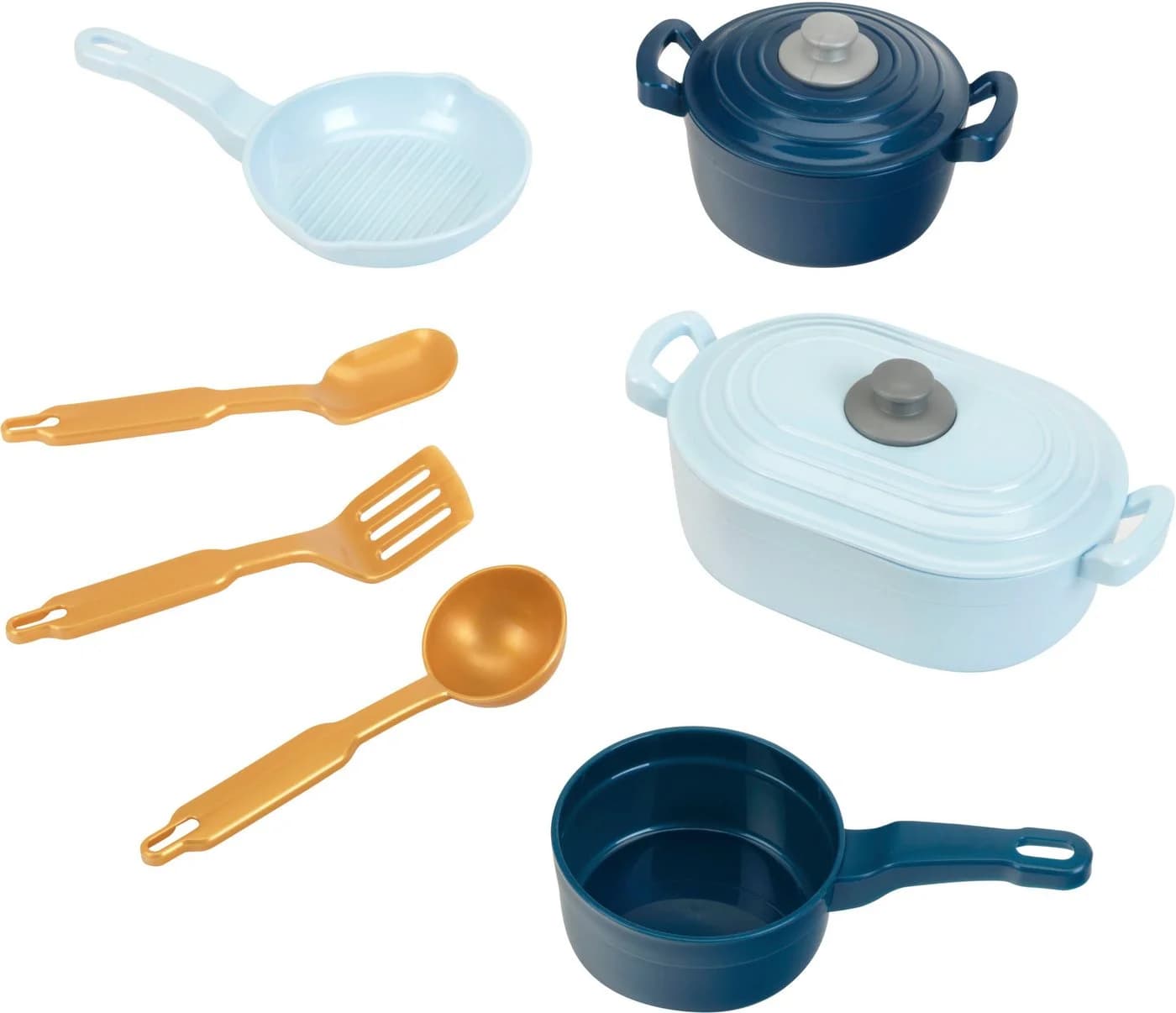 KLEIN Spiel-Kochgeschirr Emma's Kitchen 9-tlg. Blau Kunststoff Made in Germany