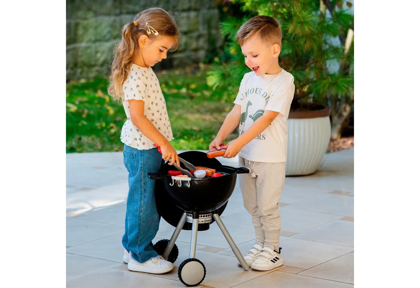 KLEIN Weber Spiel-Kugelgrill One Touch Premium Schwarz mit Licht und Sound - Bild 4