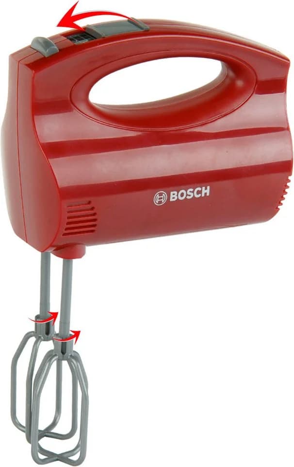 Klein Kinder-Handmixer Bosch Design Rot Grau mit Soundfunktion - Bild 2