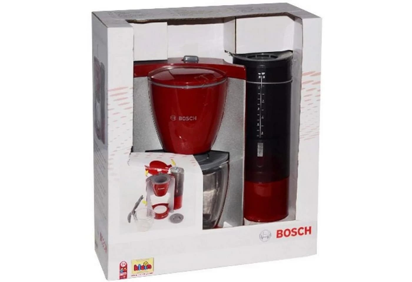 Theo Klein Kinder-Kaffeemaschine 9577 mit Wassertank rot/grau