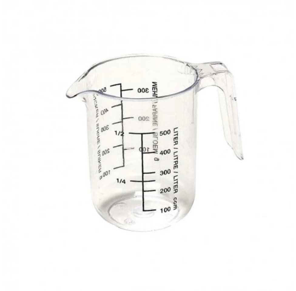 axentia Messbecher 500 ml Kunststoff Transparent mit Ausguss - Bild 2