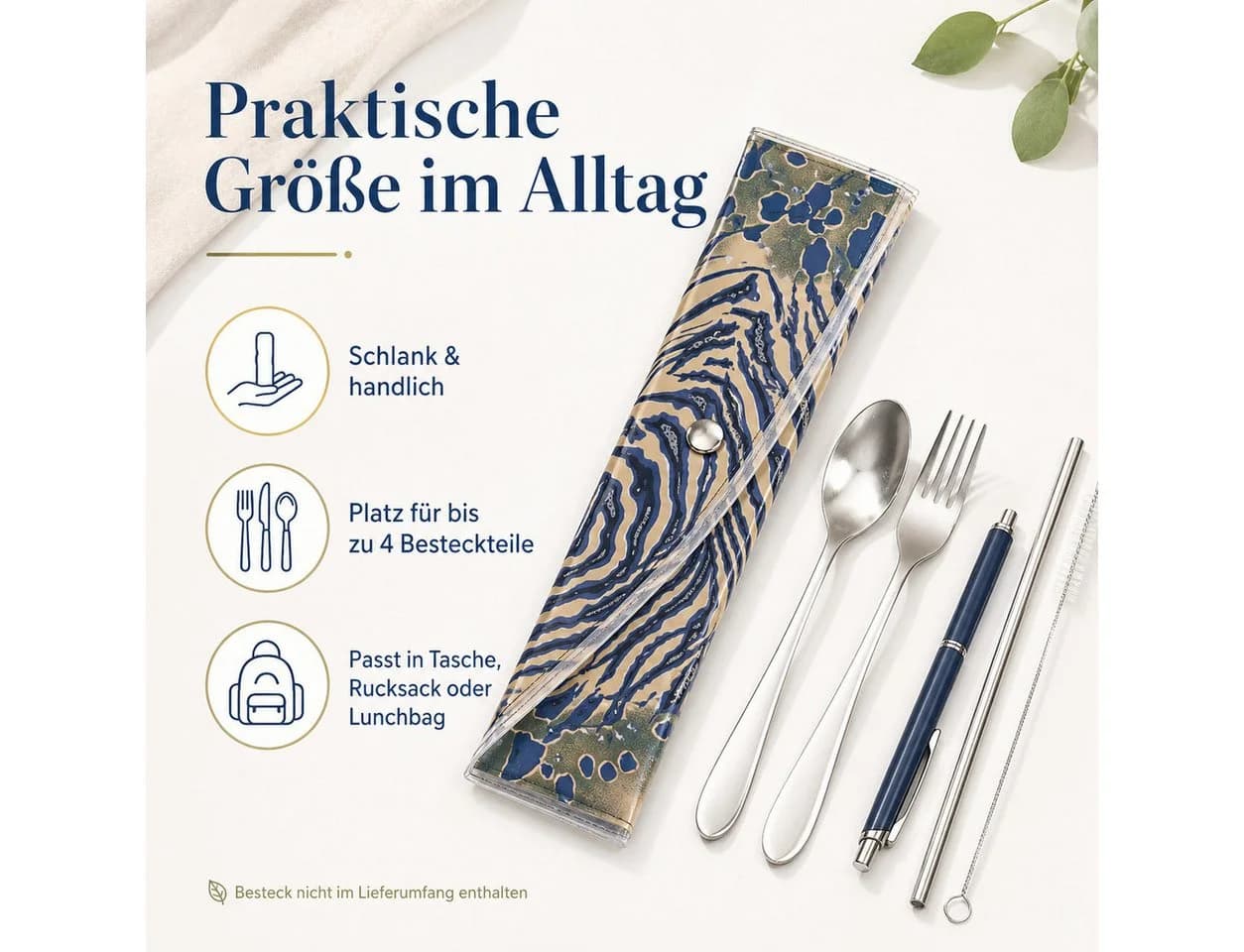axentia Bestecktasche 226235 mit Druckknopfverschluss - Bild 5