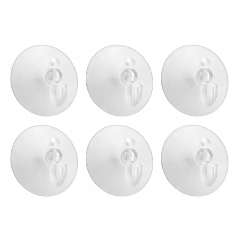 axentia Saughaken 6er Set Schwenkhaken Transparent