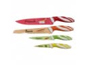 Axentia Messer-Set 4-teilig Bunt mit Lebensmittelmotiven Bild 2