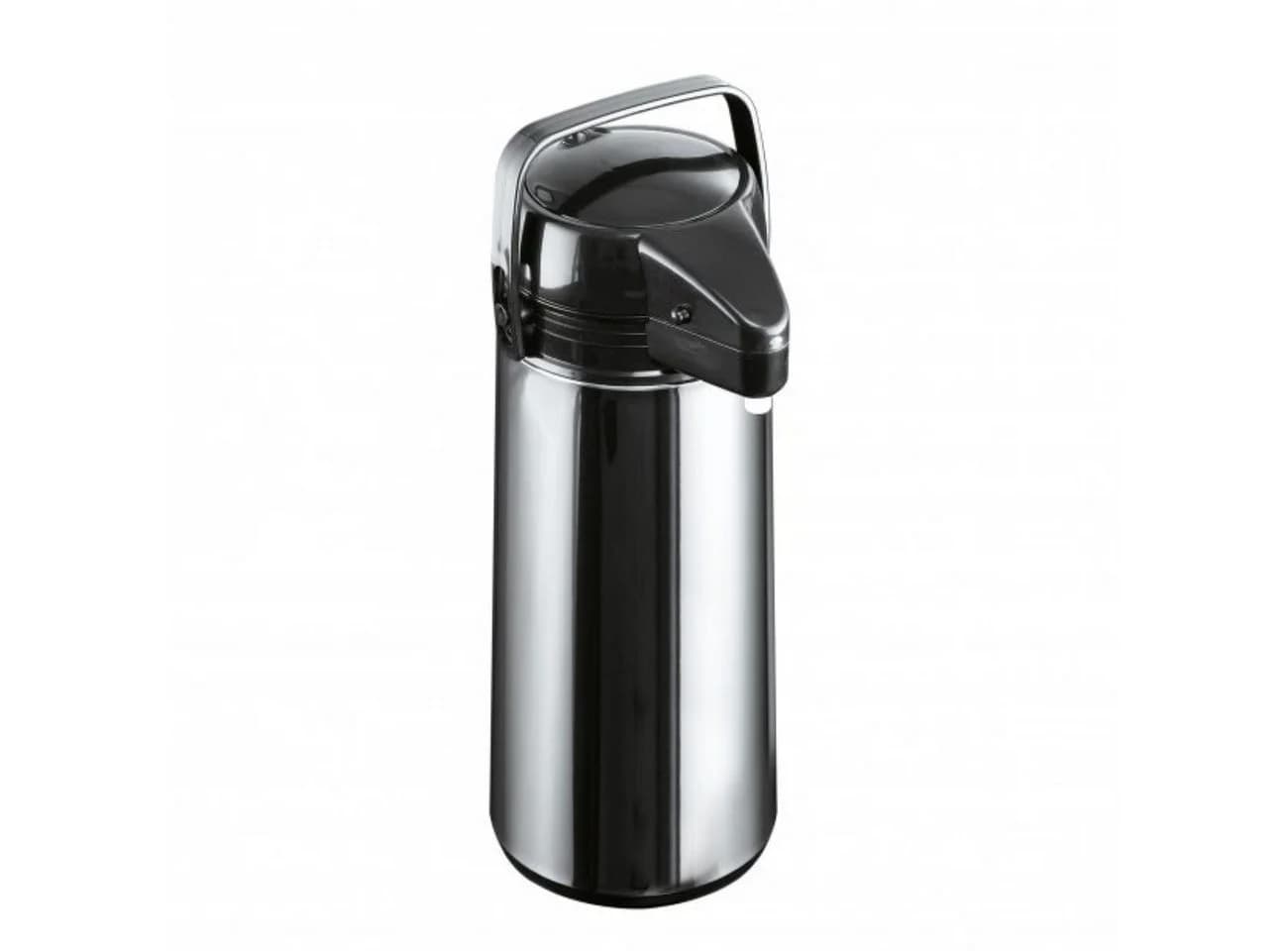 axentia Pump-Isolierkanne Airpot 1,9 L Edelstahl Schwarz - Bild 2
