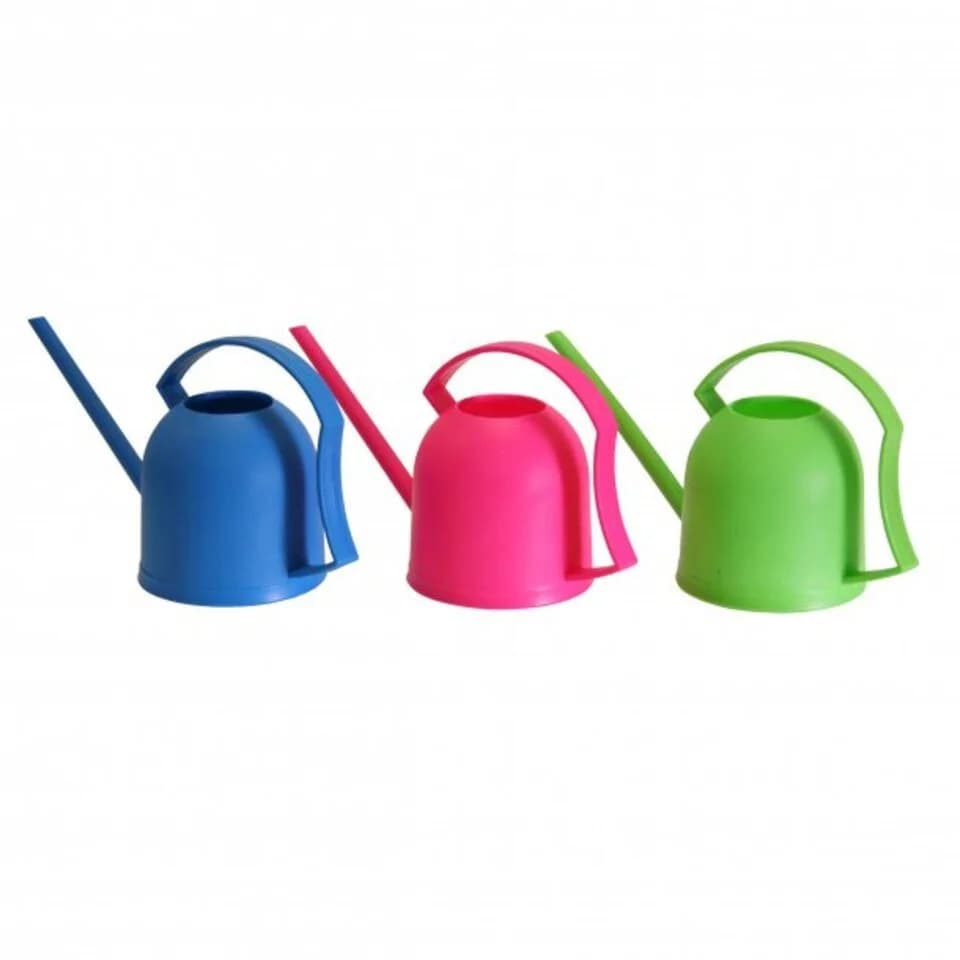 Testrut Gießkanne 900ml Kunststoff Bunt Grün Rosa Blau
