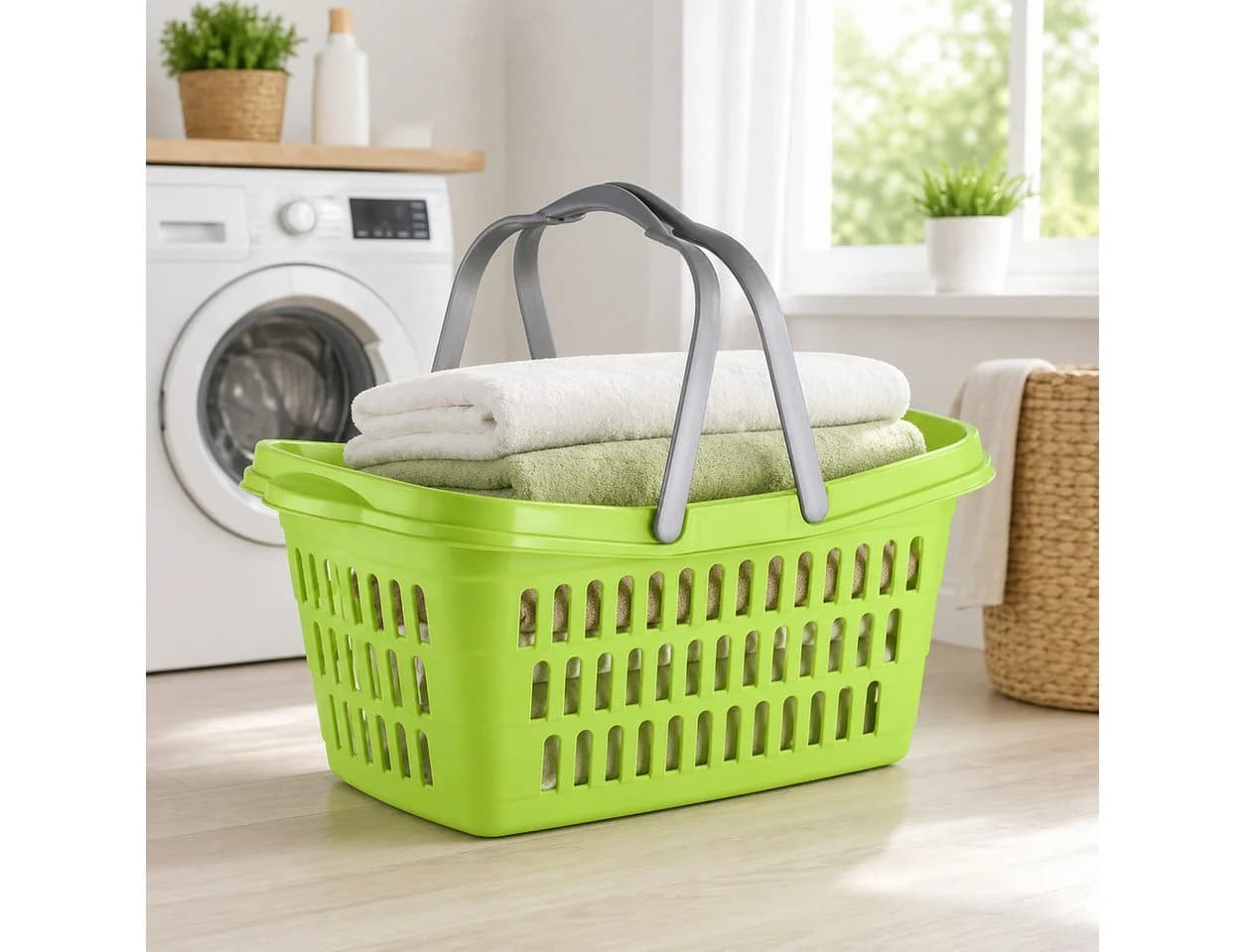 Testrut Wäschekorb Farbenfroh Kunststoff 60 cm Robust und Praktisch