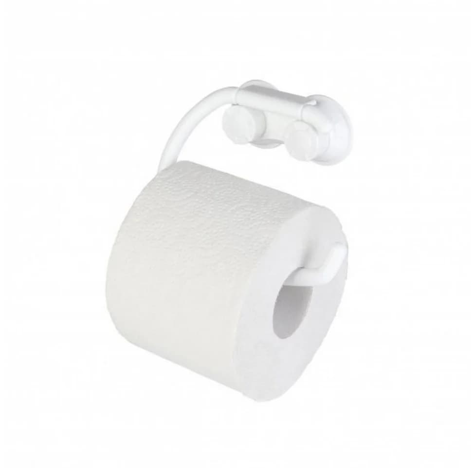 axentia Toilettenpapierhalter Weiß Kunststoff Bohrfrei
