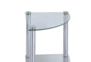Axentia Badregal Glas-Eckregal Badezimmerregal Standregal aus Glas mit 4 Böden Bild 4