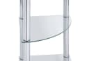 Axentia Badregal Glas-Eckregal Badezimmerregal Standregal aus Glas mit 4 Böden Bild 5