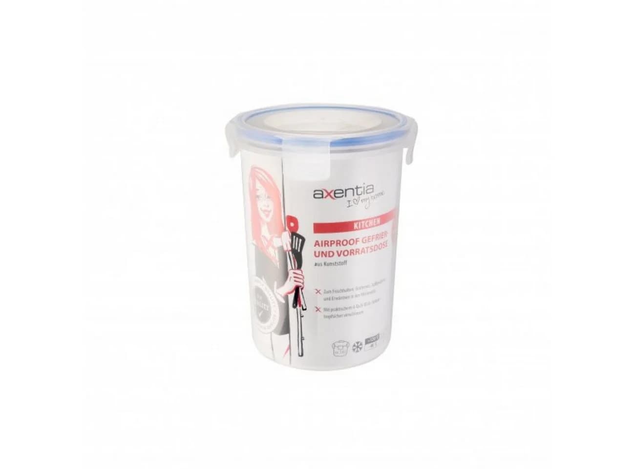 axentia Frischhaltedose 1,6 L Transparent Kunststoff Luftdicht - Bild 2