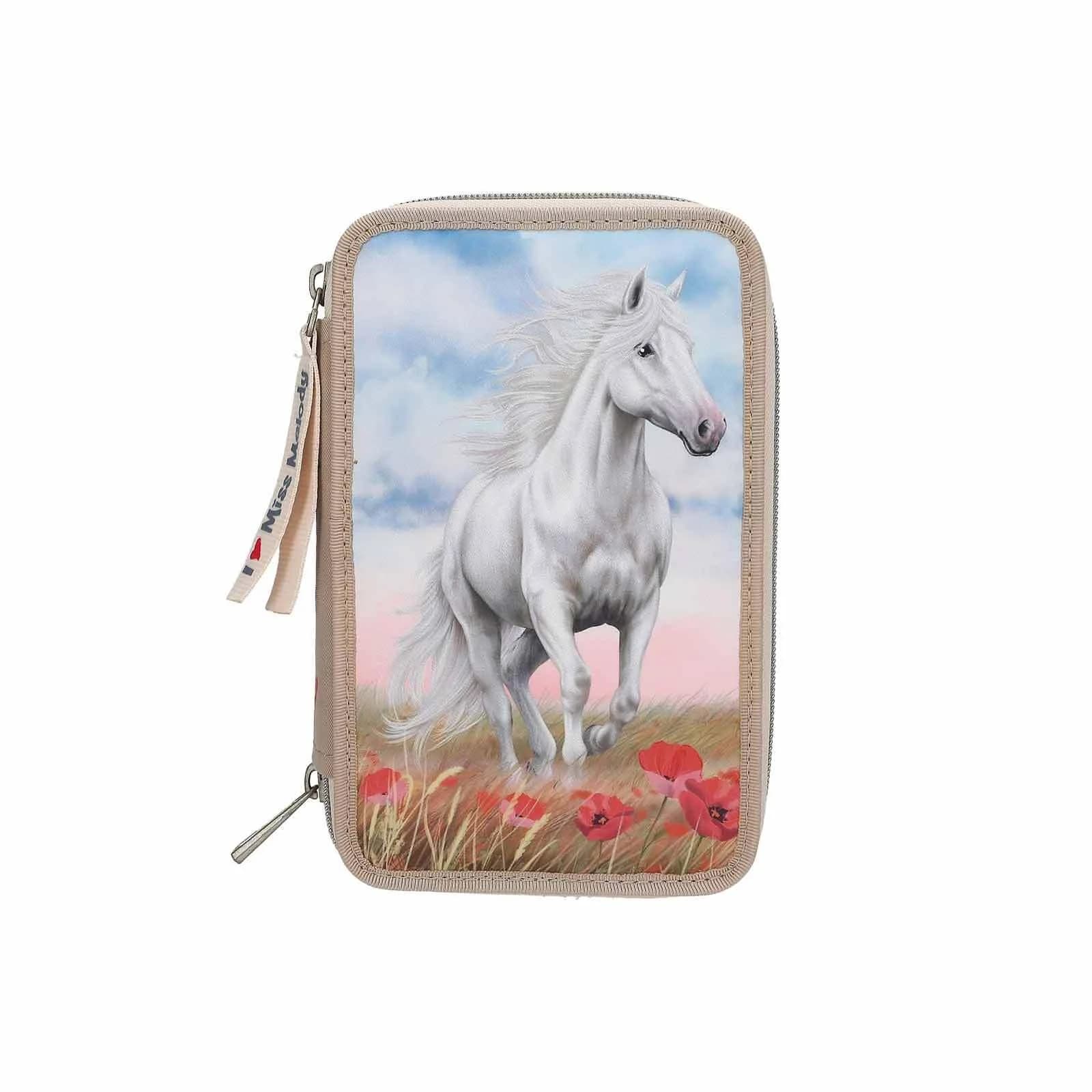 Depesche 3-Fach Federtasche Miss Melody Poppy Sand Beige - Bild 2