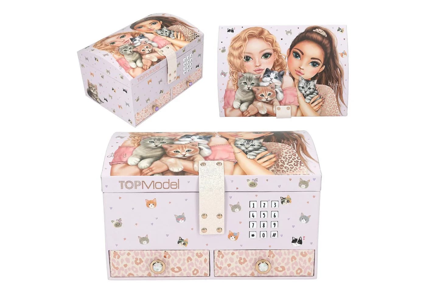 Depesche TOPModel Schmuckkästchen CAT LOVE mit Code und Sound rosé - Bild 2