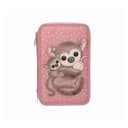 Depesche 3-Fach Federtasche mit Affen-Applikation JUICY inkl. Stifte TOPModel Bild 1