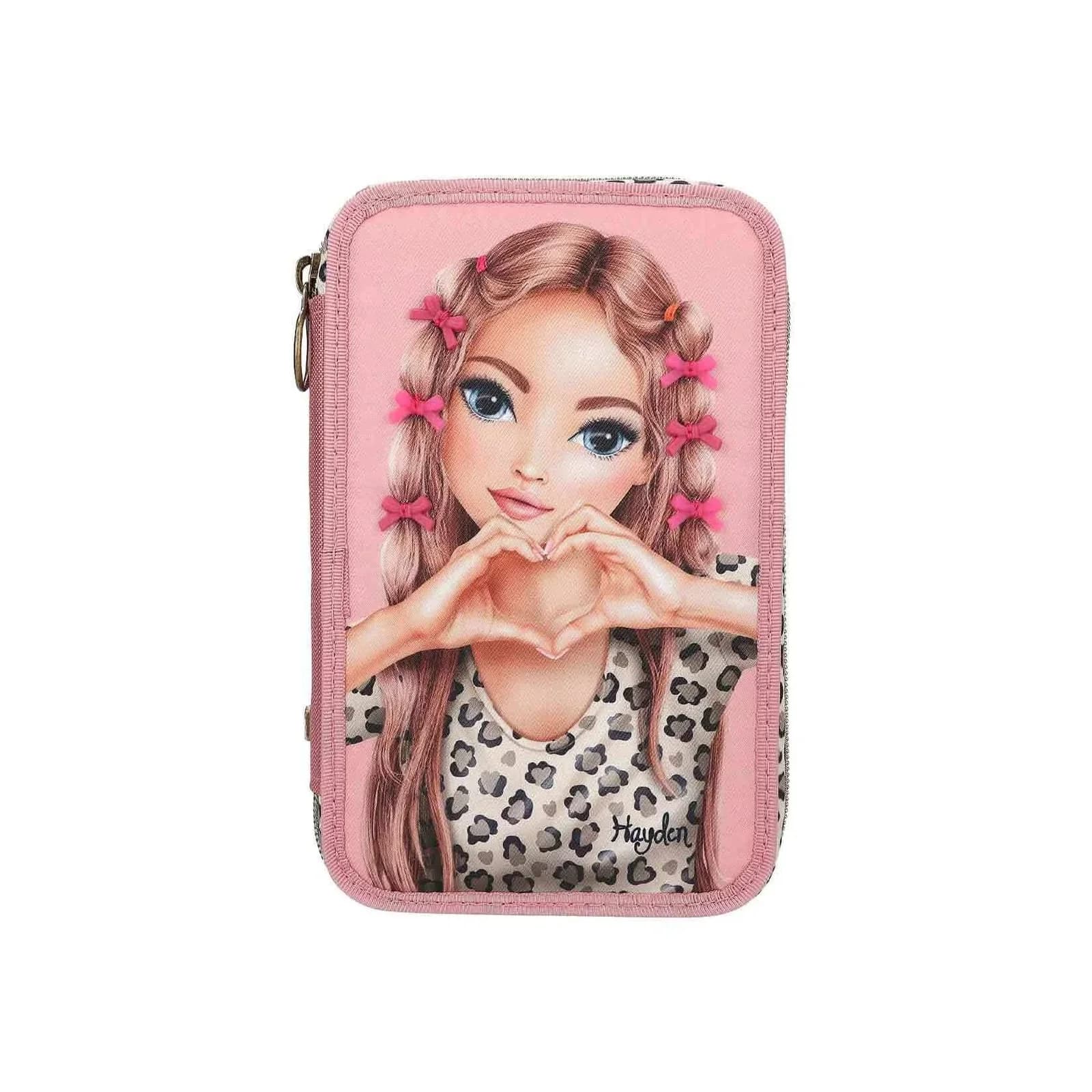 Depesche 3-Fach Federtasche LEOHEART mit Schleifen