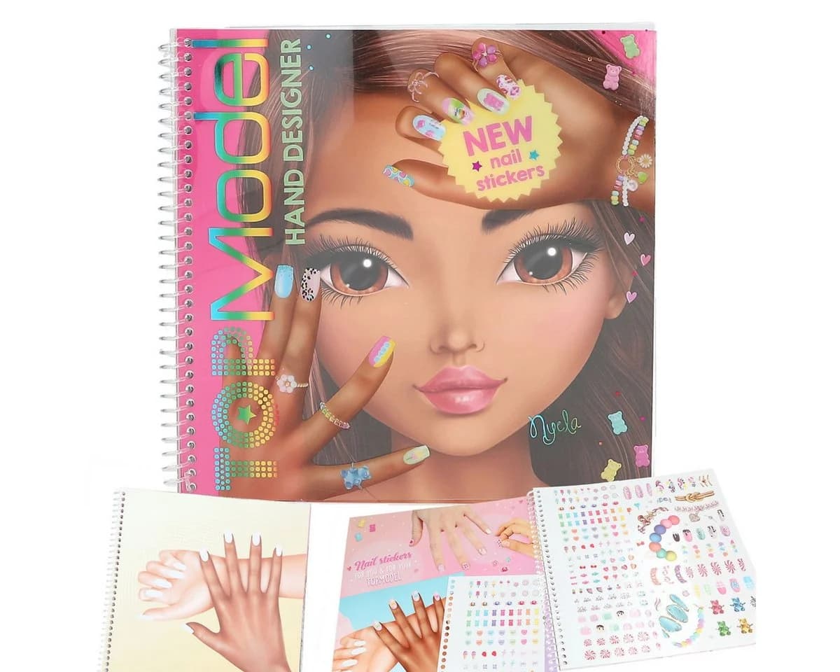 Depesche TOPModel Hand Designer Malbuch - Nageldesign kreativ gestalten