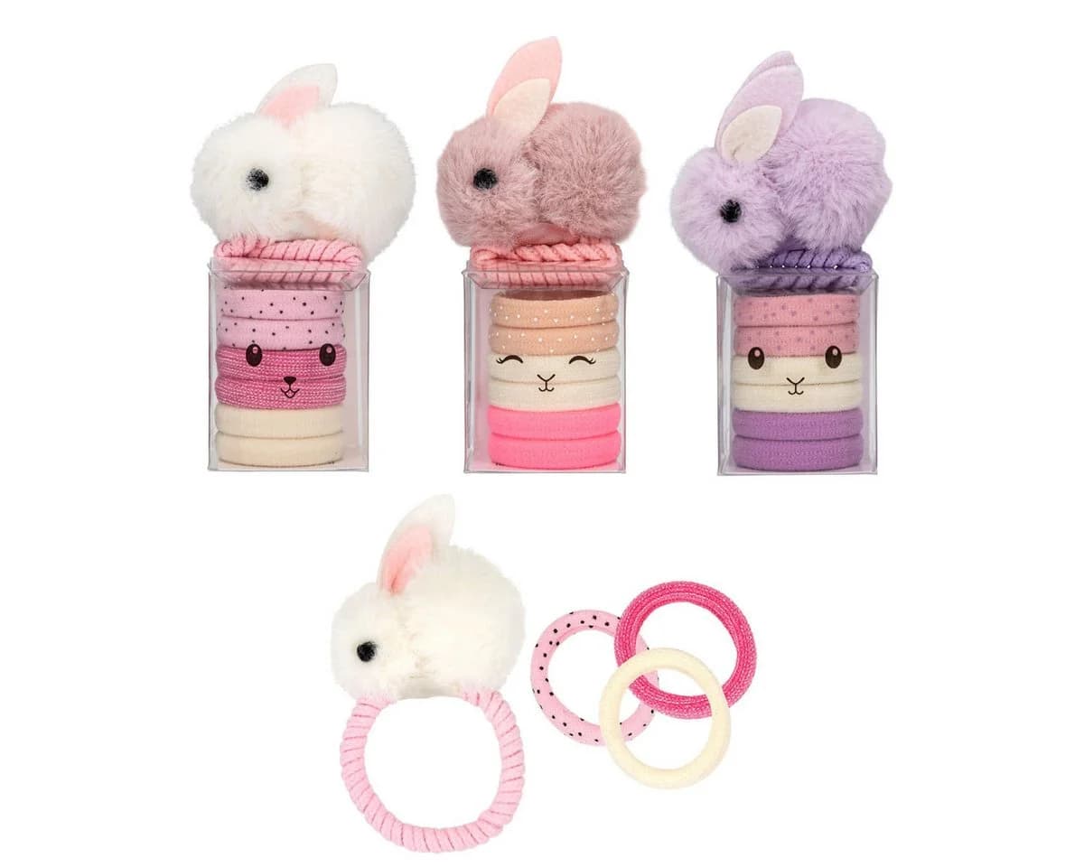 Depesche Princess Mimi Haargummi Set mit Häschen Topper - 1 von 4 Designs