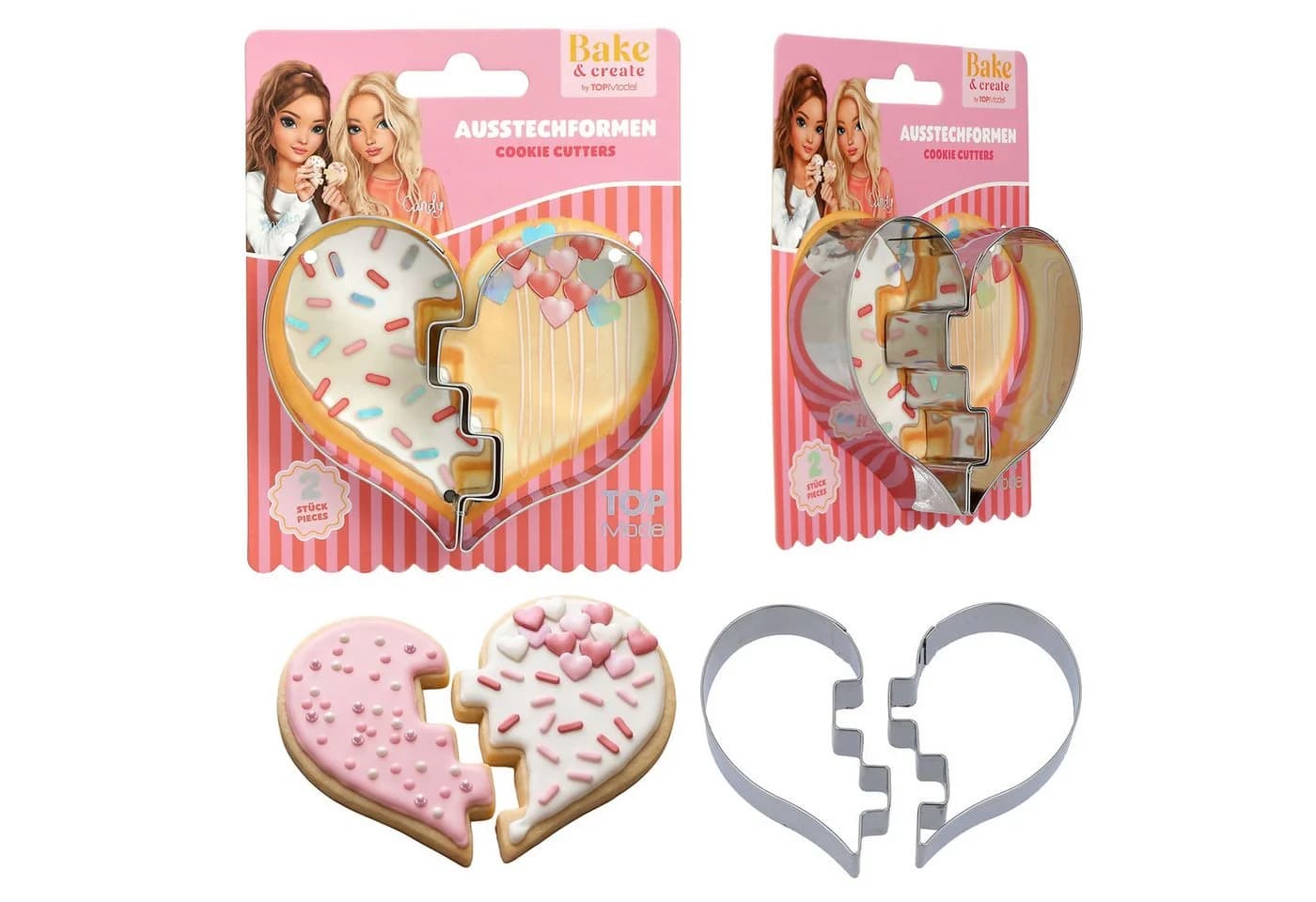 Depesche TOPModel BAKE and CREATE Ausstecher Herz 2-tlg. Kunststoff - Bild 2