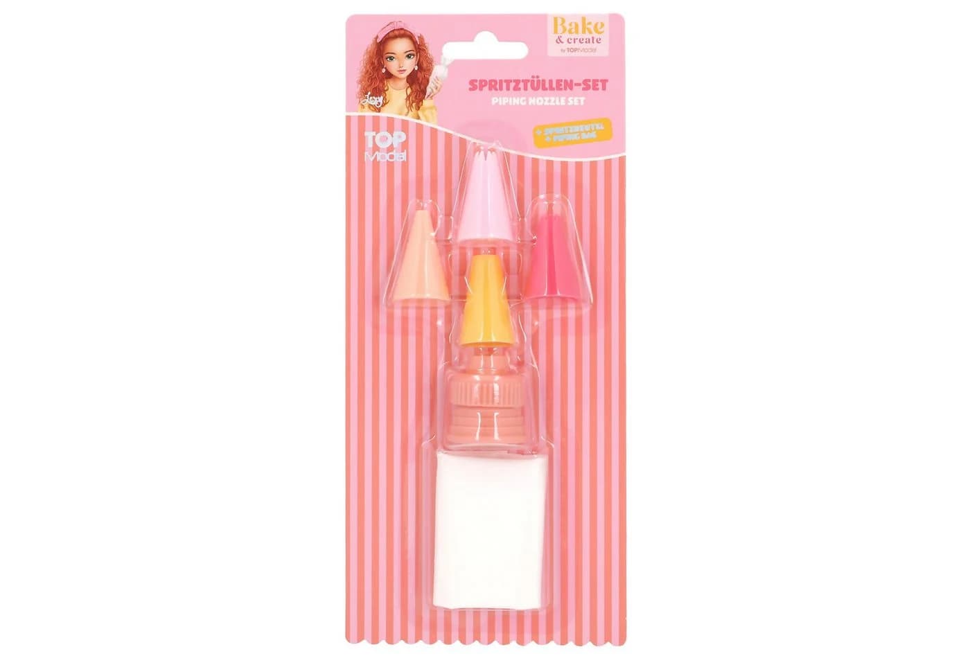 Depesche Spiel TOPModel Bake & Create Spritztüllen-Set mit Spritzbeutel