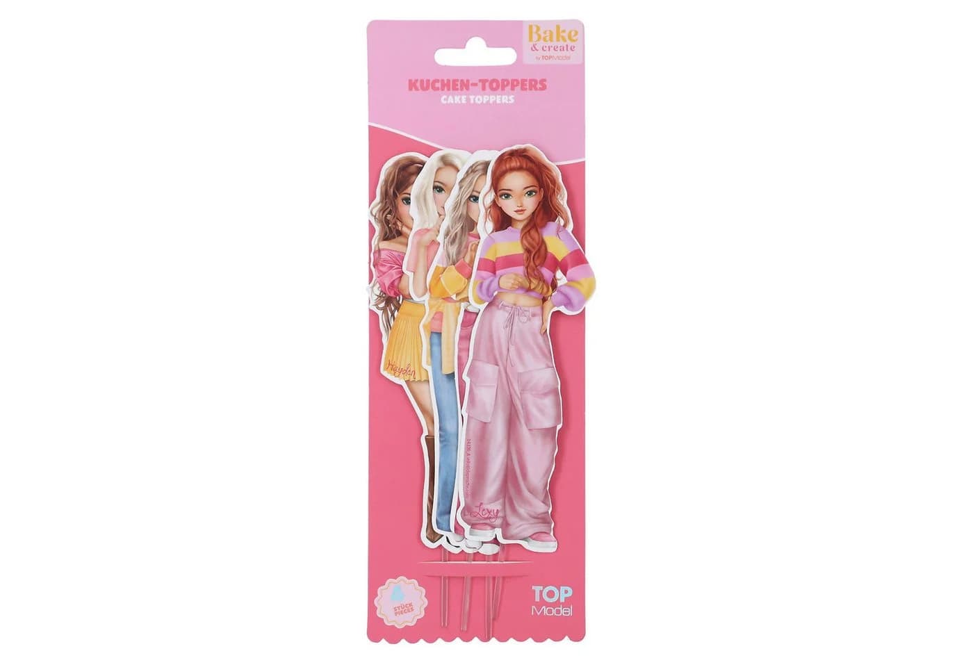 Depesche BAKE and CREATE Kuchen-Topper Set 4 Stk. BAKE and CREATE