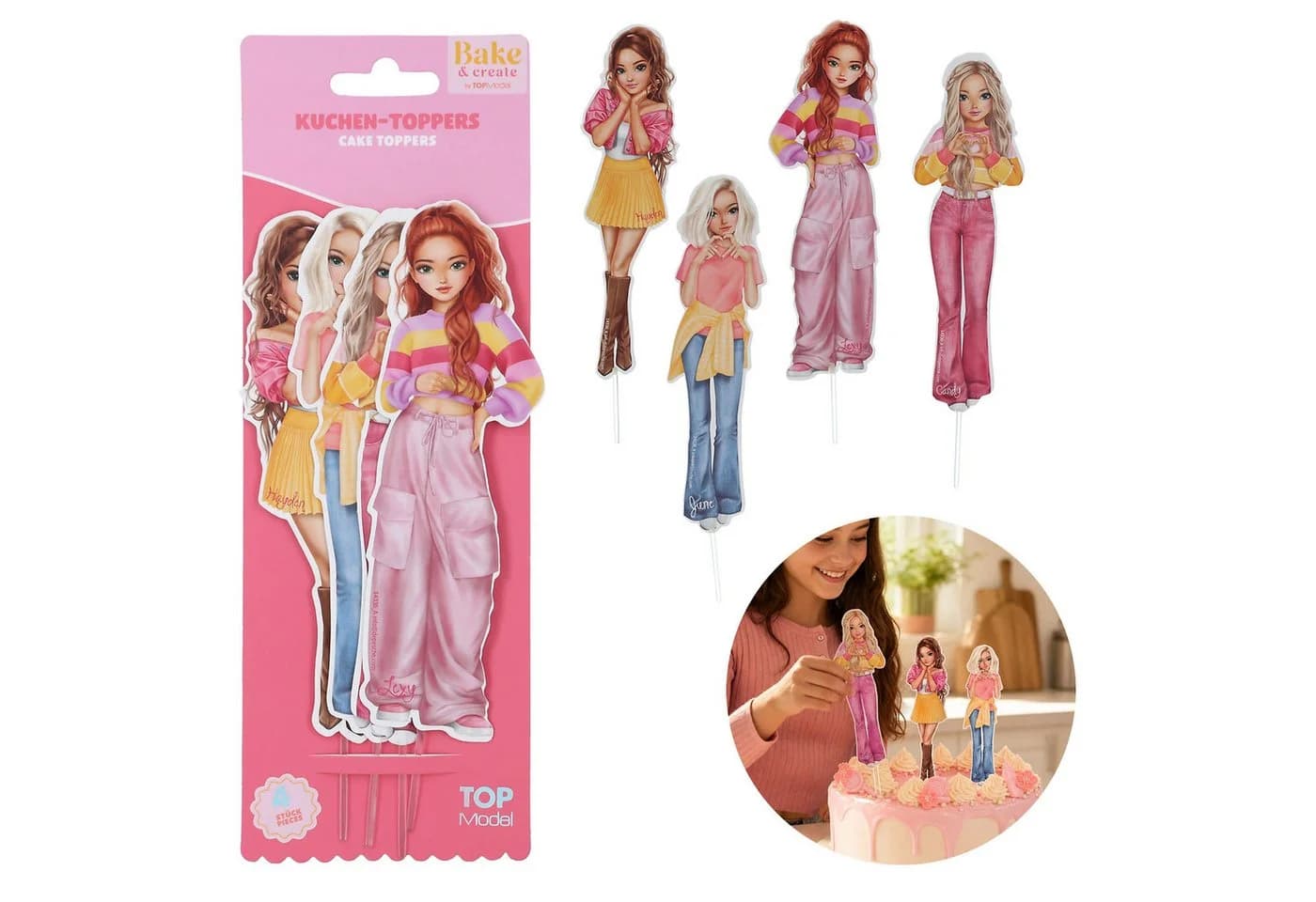 Depesche BAKE and CREATE Kuchen-Topper Set 4 Stk. BAKE and CREATE - Bild 2