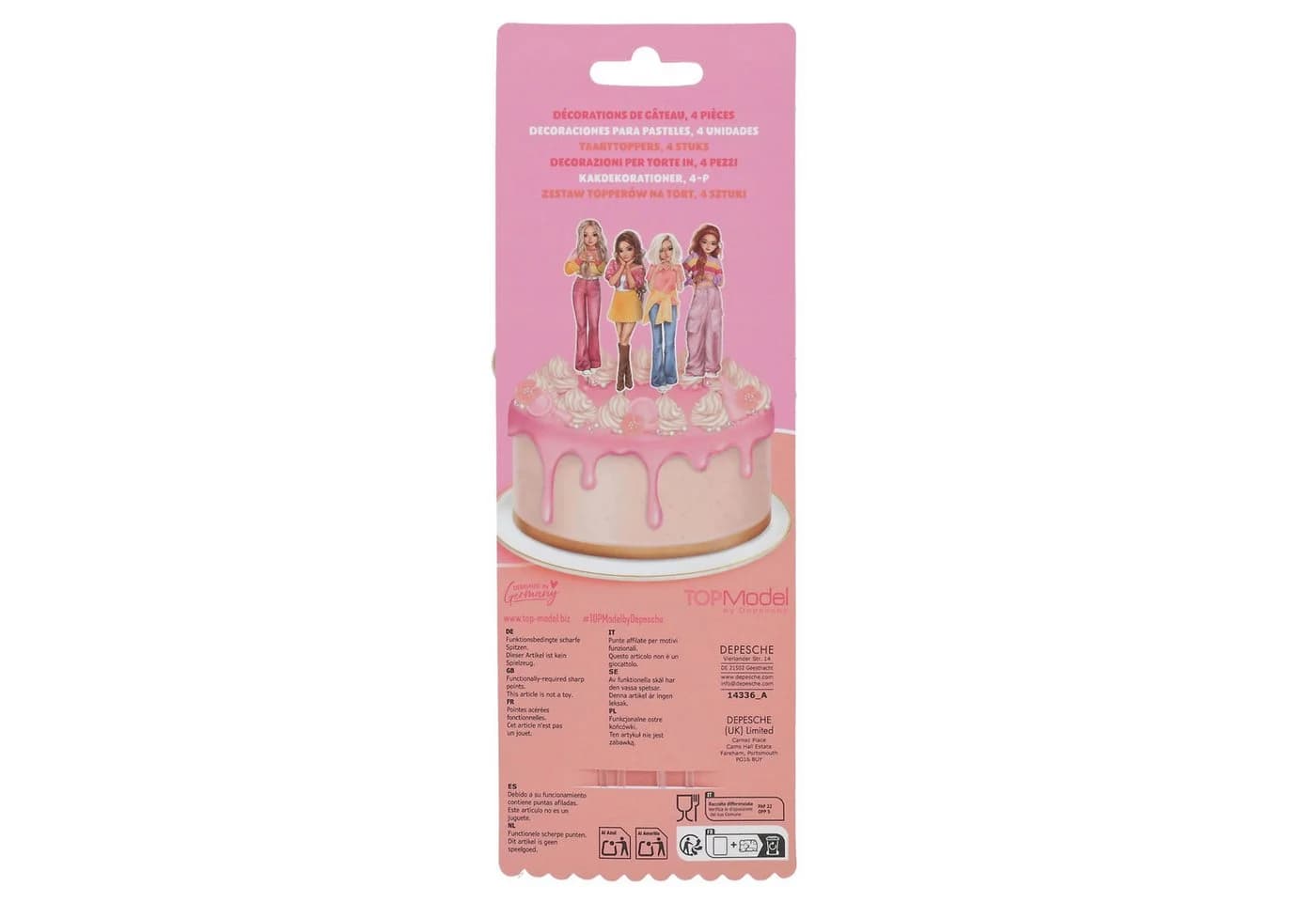 Depesche BAKE and CREATE Kuchen-Topper Set 4 Stk. BAKE and CREATE - Bild 3