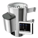 Plug & Play Saunaofen WELLTIME Silber Edelstahl Bild 1