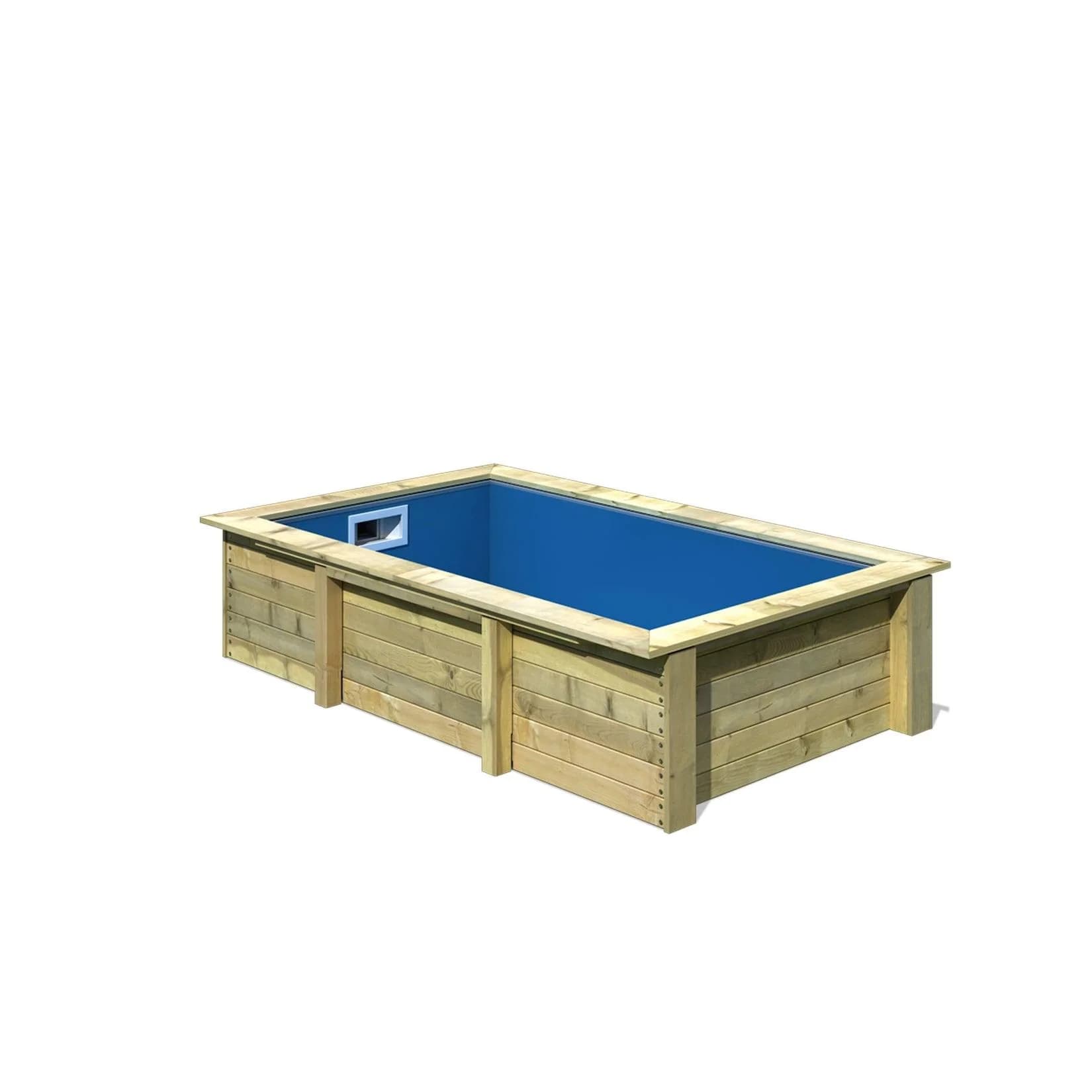 Karibu Massivholz-Pool Large Set mit Sandfilteranlage