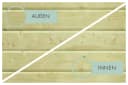 Rechteckpool aus Fichtenholz und PVC Bild 3
