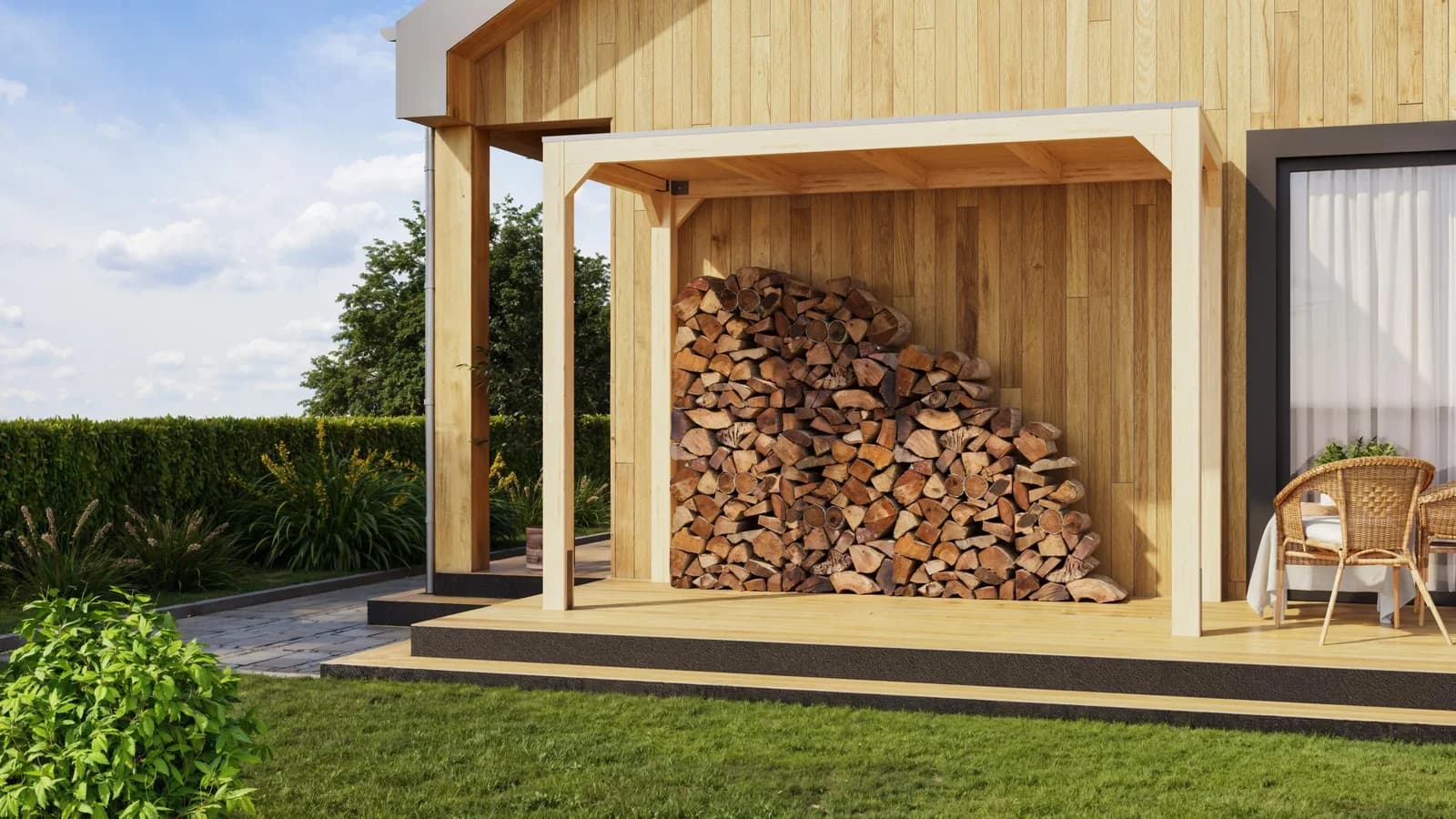 Pavillon KARIBU Gordon Beige Holz