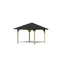 Pavillon KARIBU Cordoba Schwarz 357x297x357 cm Bild 1