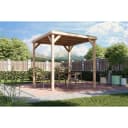 Karibu Grillunterstand Rocky Pavillon mit Dach Bild 2