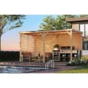 Karibu Grillunterstand Rocky Pavillon Doppel Set Schwarz Bild 1