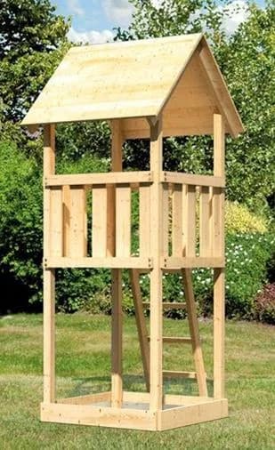 Spielturm KONIFERA 'Rosie A', beige (natur) - Holz-Spielturm