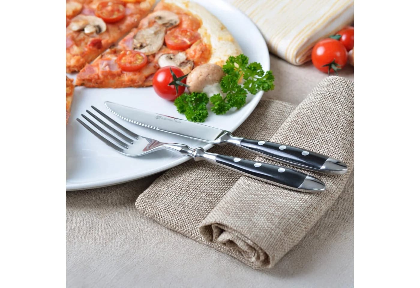 GRÄWE Steakmesser 6-tlg. Serie Nürnberg Schwarz - Bild 5