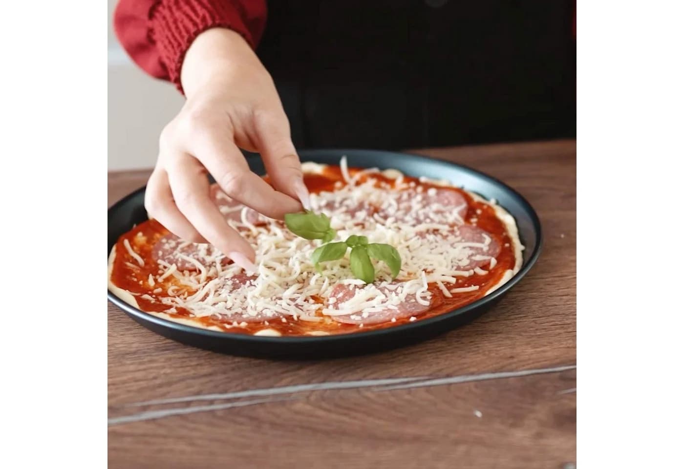 GRÄWE Pizzablech Blaublech unbeschichtet Ø 20 cm