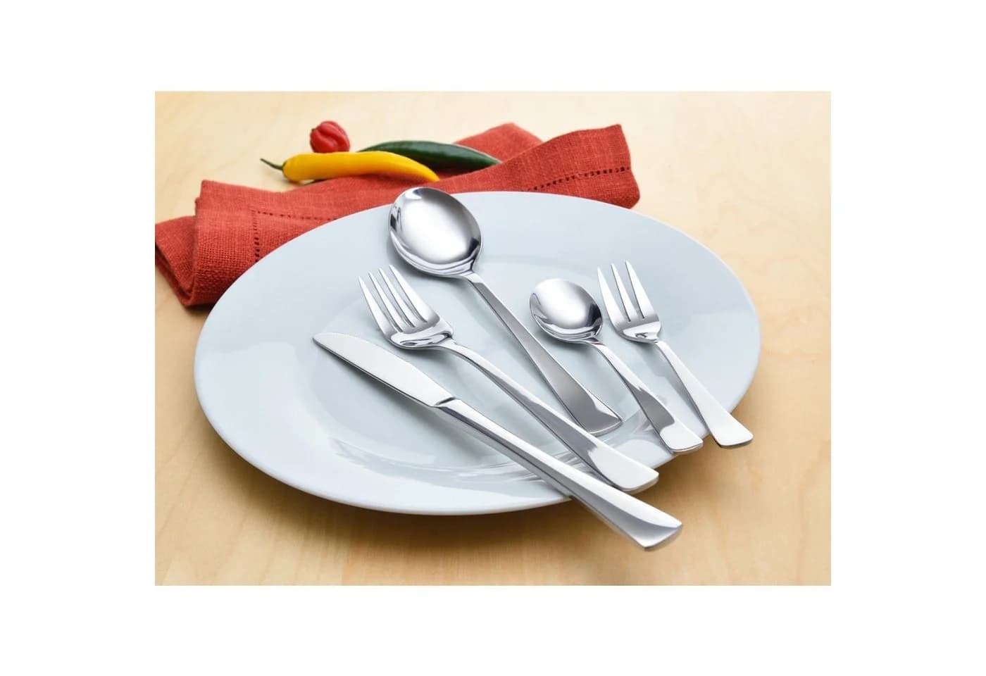 GRÄWE Kuchengabel 6er-Set Edelstahl Serie Würzburg Silber