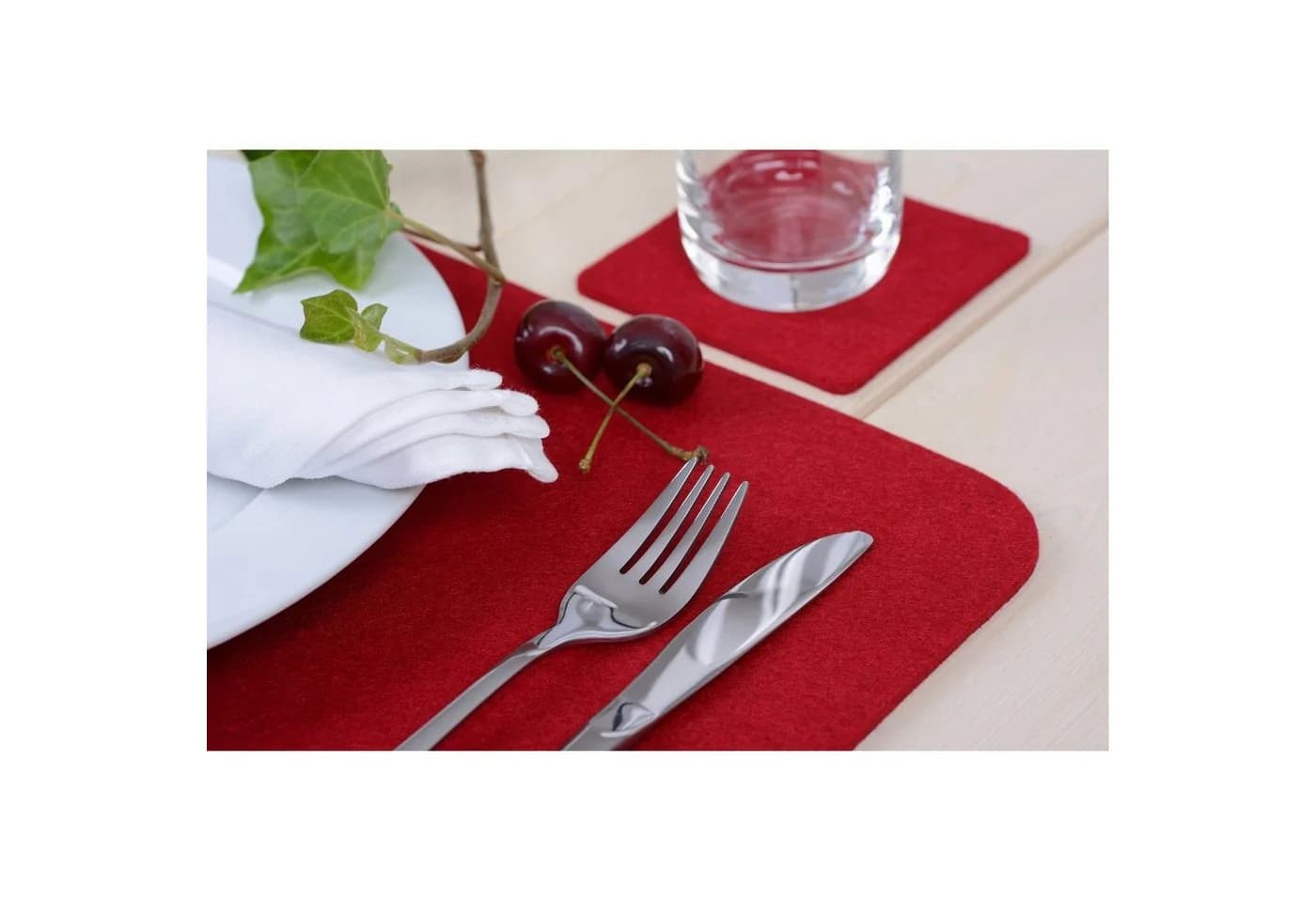 GRÄWE Platzset 4-tlg. Rot