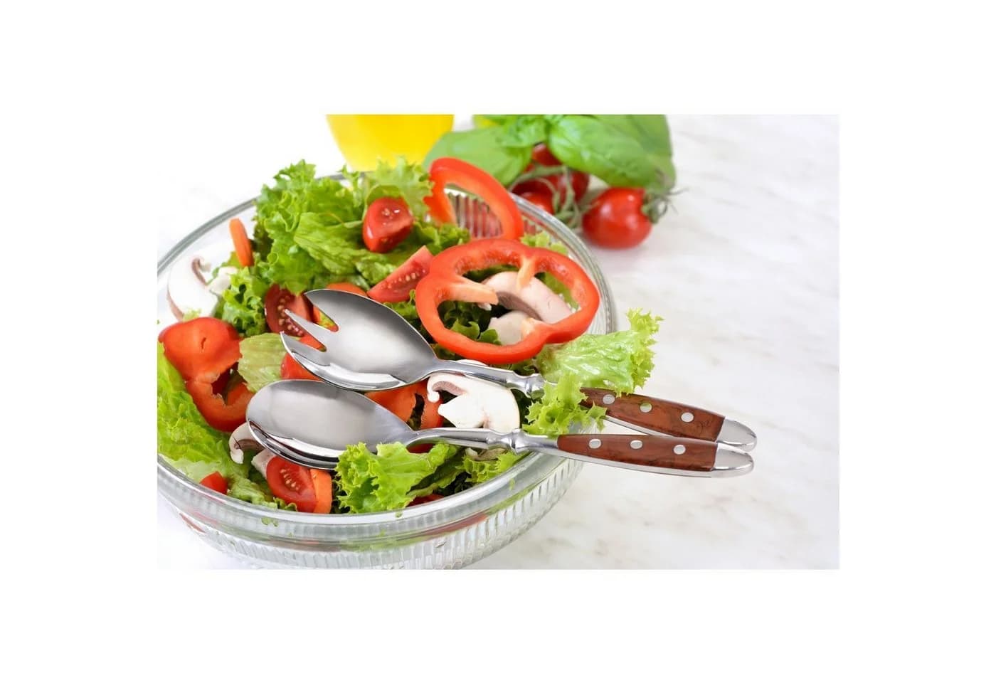 GRÄWE Salatbesteck 2-tlg. Serie Nürnberg braun Landhausstil
