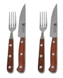 GRÄWE Steakbesteck 4-tlg. mit Steakmesser und Steakgabel, Edelstahl Bild 2